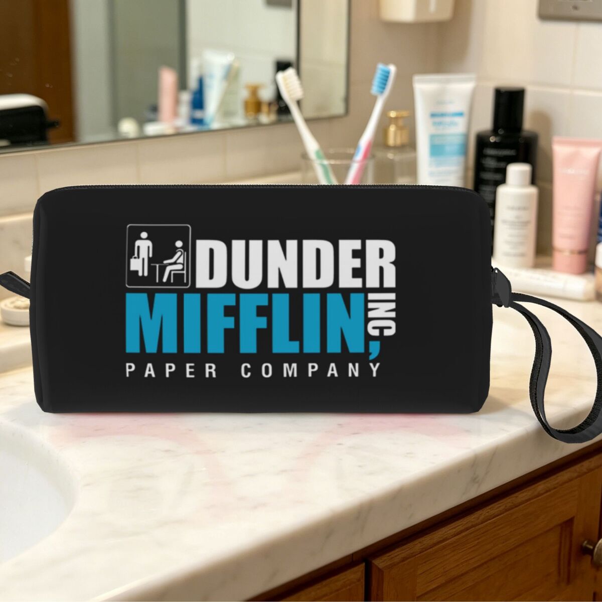 Beauty Makeup Companies - Bolsa de Maquiagem Essencial Dunder Mifflin