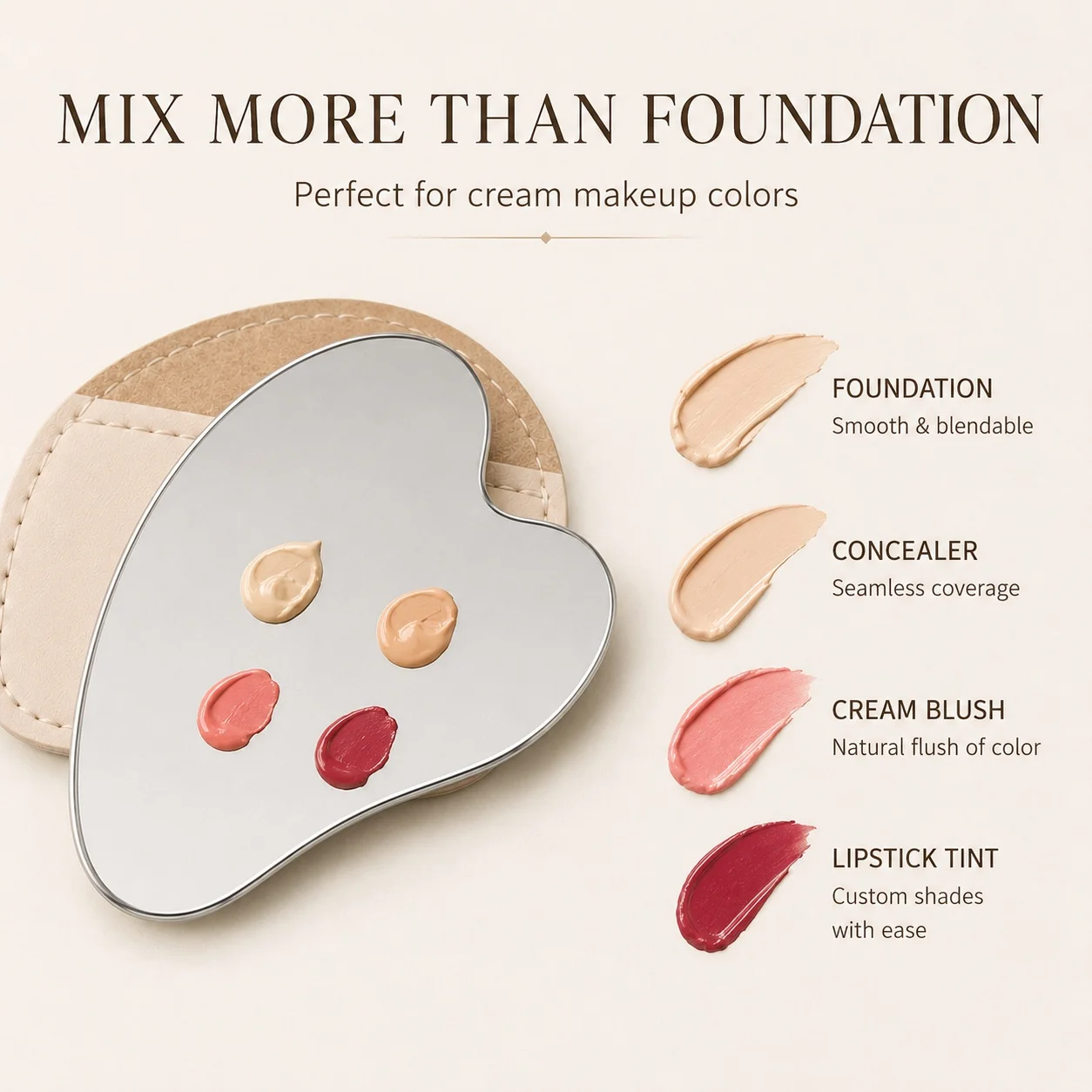 Paleta de Maquiagem em Aço Ino - Beauty Makeup Tool avaliação e preço