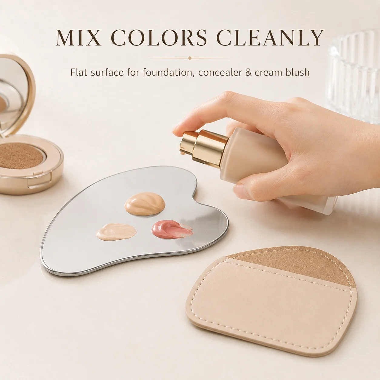 Paleta de Maquiagem em Aço Ino - Beauty Makeup Tool avaliação e preço