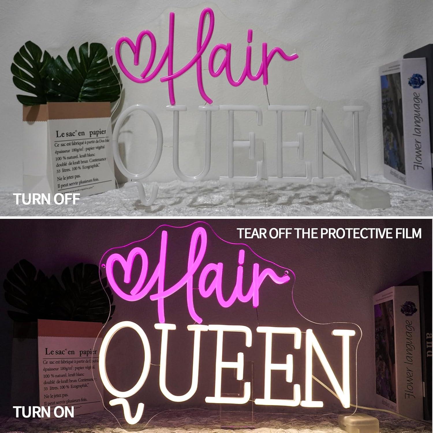 Letreiro Neon 'Rainha do Cabel - Beauty Makeup Stores avaliação e preço