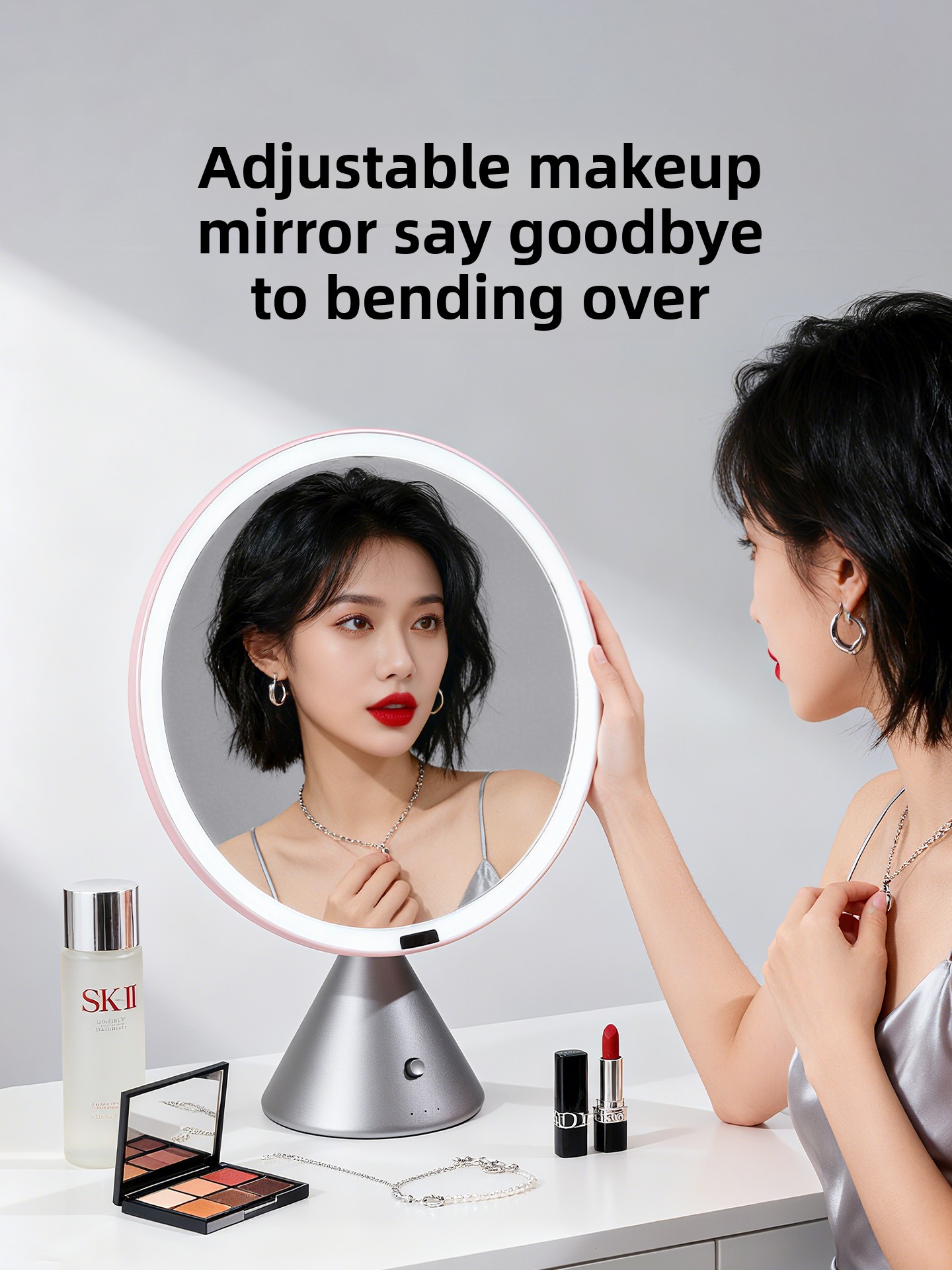 Luz de luxo desktop led espelh - Beauty Makeup Definition avaliação e preço