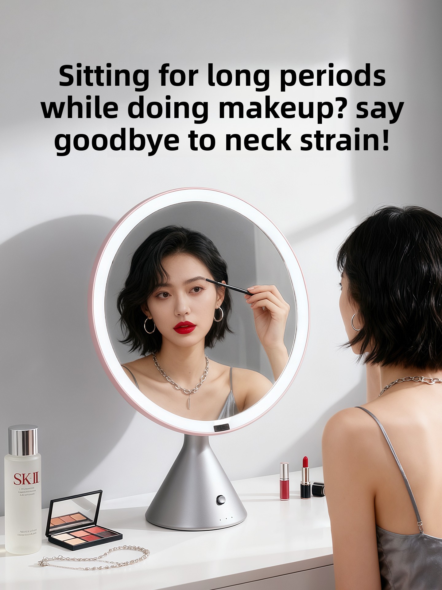 Luz de luxo desktop led espelh - Beauty Makeup Definition avaliação e preço