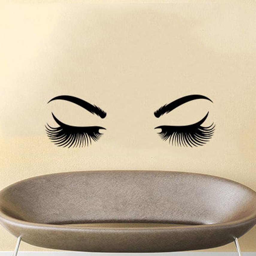 Olhos adesivo de parede vinil  - Makeup Master Beauty Salon avaliação e preço