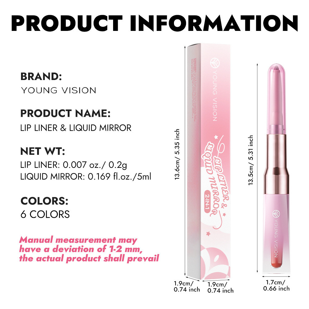 Lápis Labial de Dupla Ponta co - Beauty Makeup Definition avaliação e preço